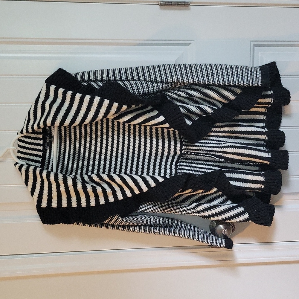 Black and white striped sweater